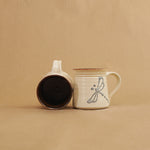 Load image into Gallery viewer, Slip Trail Mug - Dragonfly, Beige