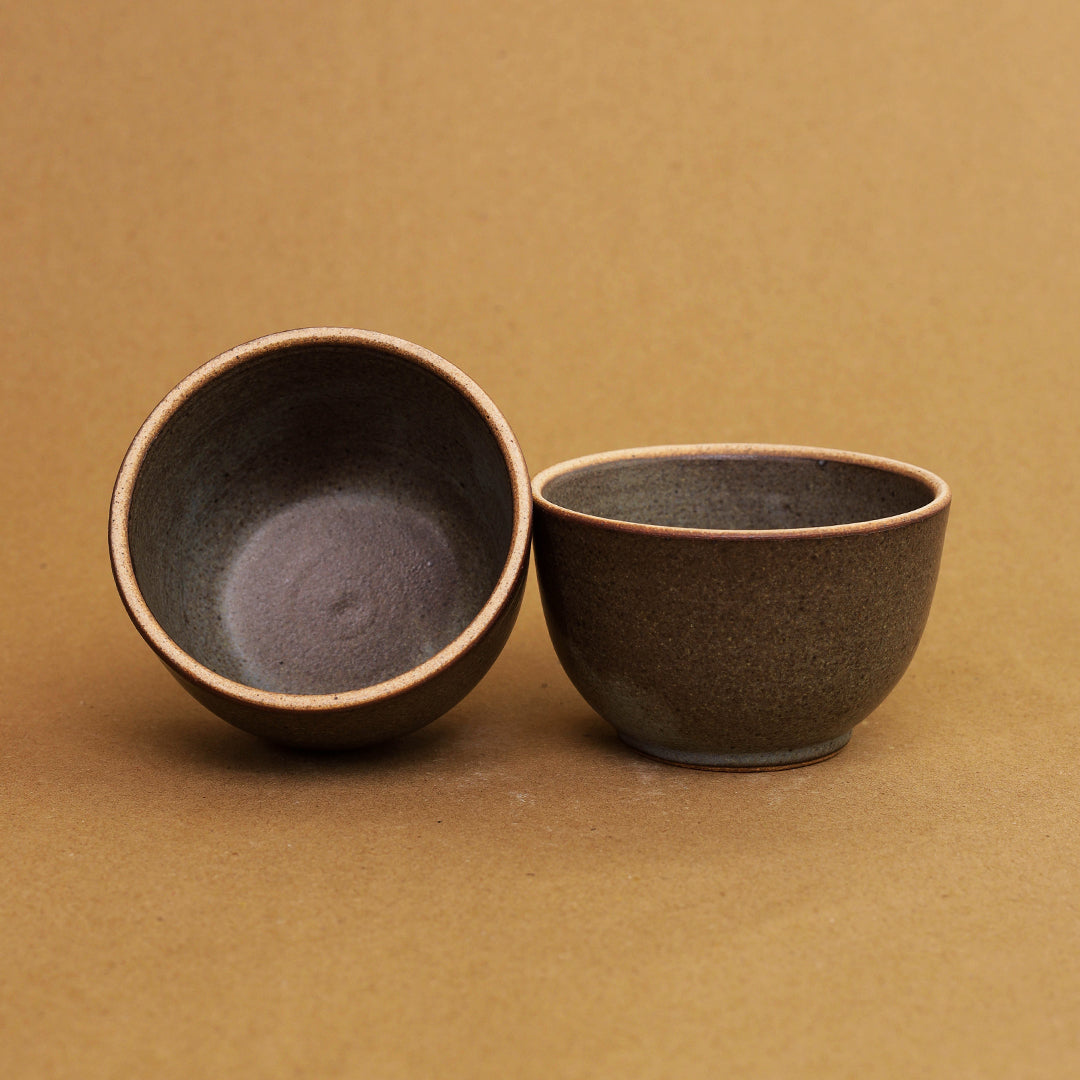 Cuvette Portion Bowl - Large, Matte Blue