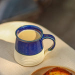 Load image into Gallery viewer, Art Deco Ribbed Mug - Royal Blue