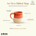 Load image into Gallery viewer, Art Deco Ribbed Mugs - Pink