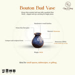 Load image into Gallery viewer, Bouton Bud Vase - Floating Blue