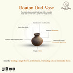 Load image into Gallery viewer, Bouton Bud Vase - Matte Blue
