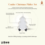 Load image into Gallery viewer, Conifer Christmas Platter Set - White