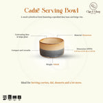 Load image into Gallery viewer, Cadre Serving Bowl - Blue, Beige