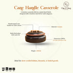 Load image into Gallery viewer, Cane Handle Casserole - Black | Serving Pots with lid
