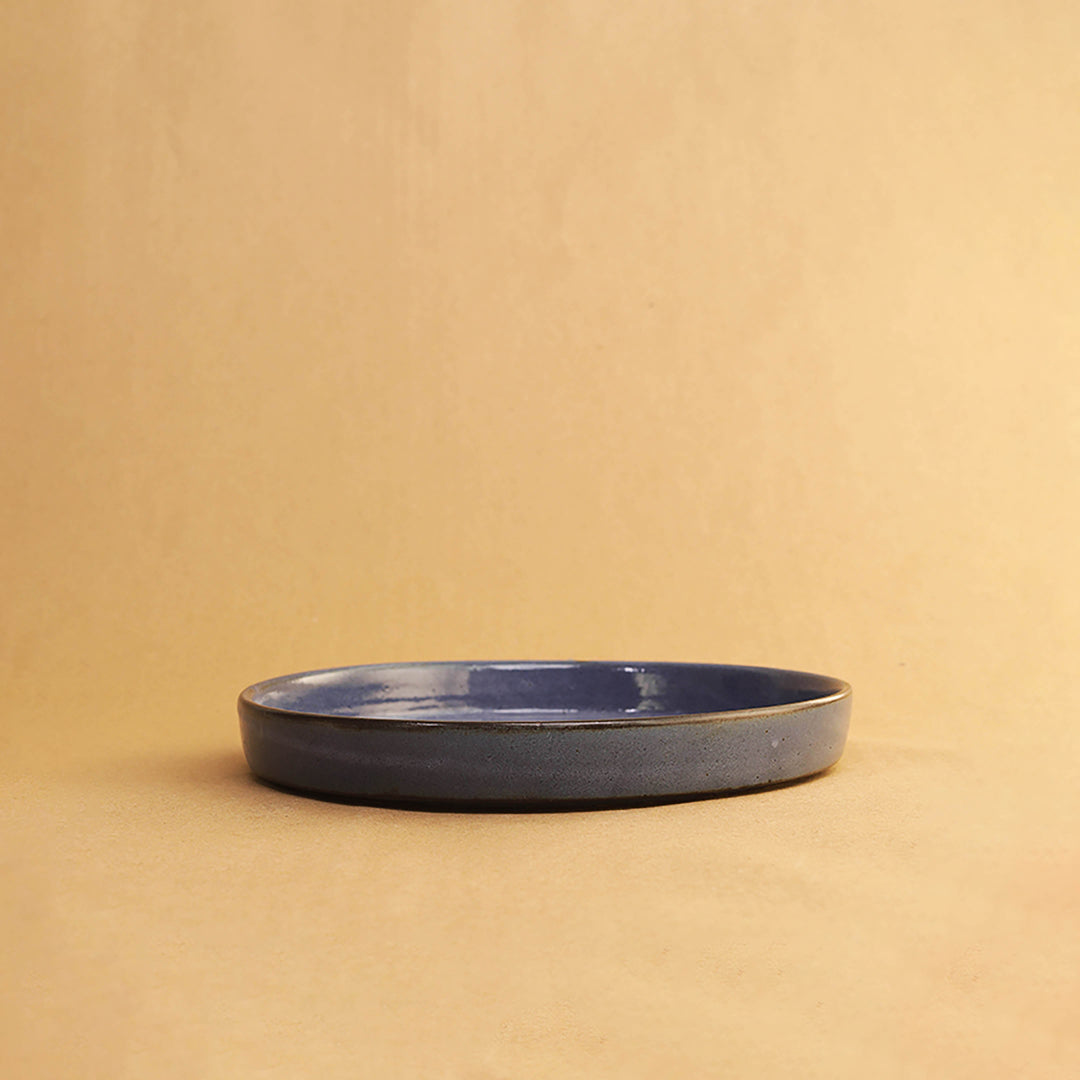 Cadre Breakfast Plate - Floating Blue