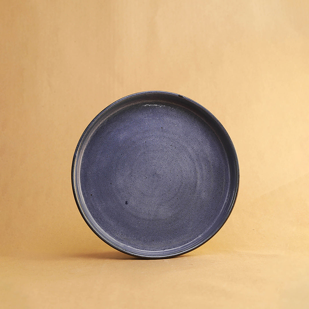 Cadre Breakfast Plate - Floating Blue