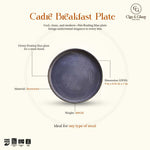 Load image into Gallery viewer, Cadre Breakfast Plate - Floating Blue