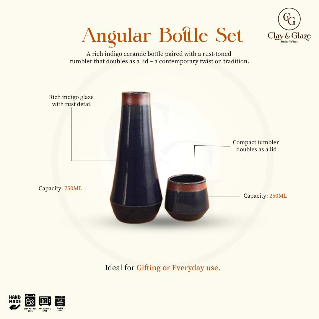 Angular Bottle Set - Royal Blue