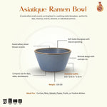 Load image into Gallery viewer, Asiatique Ramen Bowl - Small, Matte Blue
