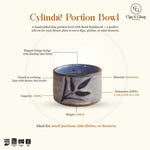 Load image into Gallery viewer, Cylindre Portion Bowl - Foliage, Floating Blue