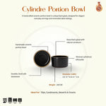 Load image into Gallery viewer, Cylindre Portion Bowl - Black