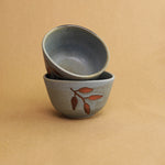 Load image into Gallery viewer, Foliage Ovale Soup Bowl - Matte Blue | Microwave-Safe Ceramic Soup Bowls