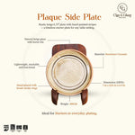 Load image into Gallery viewer, Plaque Side Plate | Handmade Ceramic Starter Plates - Brown