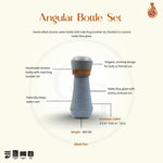 Load image into Gallery viewer, Angular Bottle Set - Matte Blue