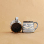 Load image into Gallery viewer, Slip Trail Cup - Waves, Satin Blue