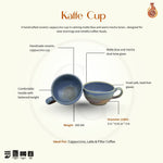 Load image into Gallery viewer, Kaffe Cup - Cappuccino, Matte Blue, Mocha