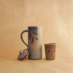 Load image into Gallery viewer, Aqua Jug - Foliage, Matte Blue