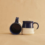 Load image into Gallery viewer, Art Deco Ribbed Mug - Royal Blue