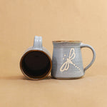 Load image into Gallery viewer, Slip Trail Mug - Dragonfly, Satin Blue