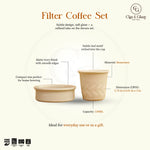 Load image into Gallery viewer, Filter Coffee Set - Foliage, Grey