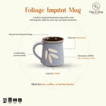 Load image into Gallery viewer, Foliage Imprint Mug - Satin Blue
