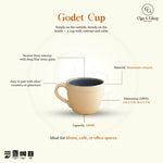 Load image into Gallery viewer, Godet Cup - Ivory, Ocean Blue