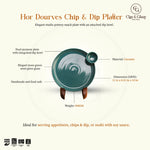 Load image into Gallery viewer, Hor Dourves Chip & Dip Platter - Forest Green
