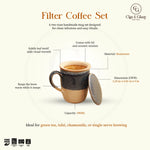 Load image into Gallery viewer, Infusion Mug Set - Blue, Beige