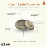 Load image into Gallery viewer, Cane Handle Casserole - Matte Grey