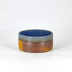 Load image into Gallery viewer, Cadre Ribbed Serving Bowl - Medium, Matte Blue