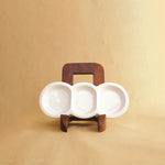 Load image into Gallery viewer, Chenille Serving Platter - White