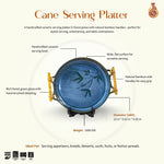 Load image into Gallery viewer, Cane Serving Platter - Forest Green