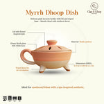 Load image into Gallery viewer, Myrrh Dhoop Dish - Pink