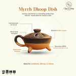 Load image into Gallery viewer, Myrrh Dhoop Dish - Blue, Beige
