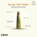 Load image into Gallery viewer, Incense Stick Holder - Peridot Green