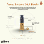 Load image into Gallery viewer, Aroma incense stick holder - Blue, Beige