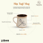 Load image into Gallery viewer, Slip Trail Mug - Dragonfly, Beige