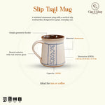 Load image into Gallery viewer, Slip Trail Mug - Wave, Satin Beige