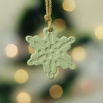 Load image into Gallery viewer, Snow Flake Christmas Tree Ornament - Green