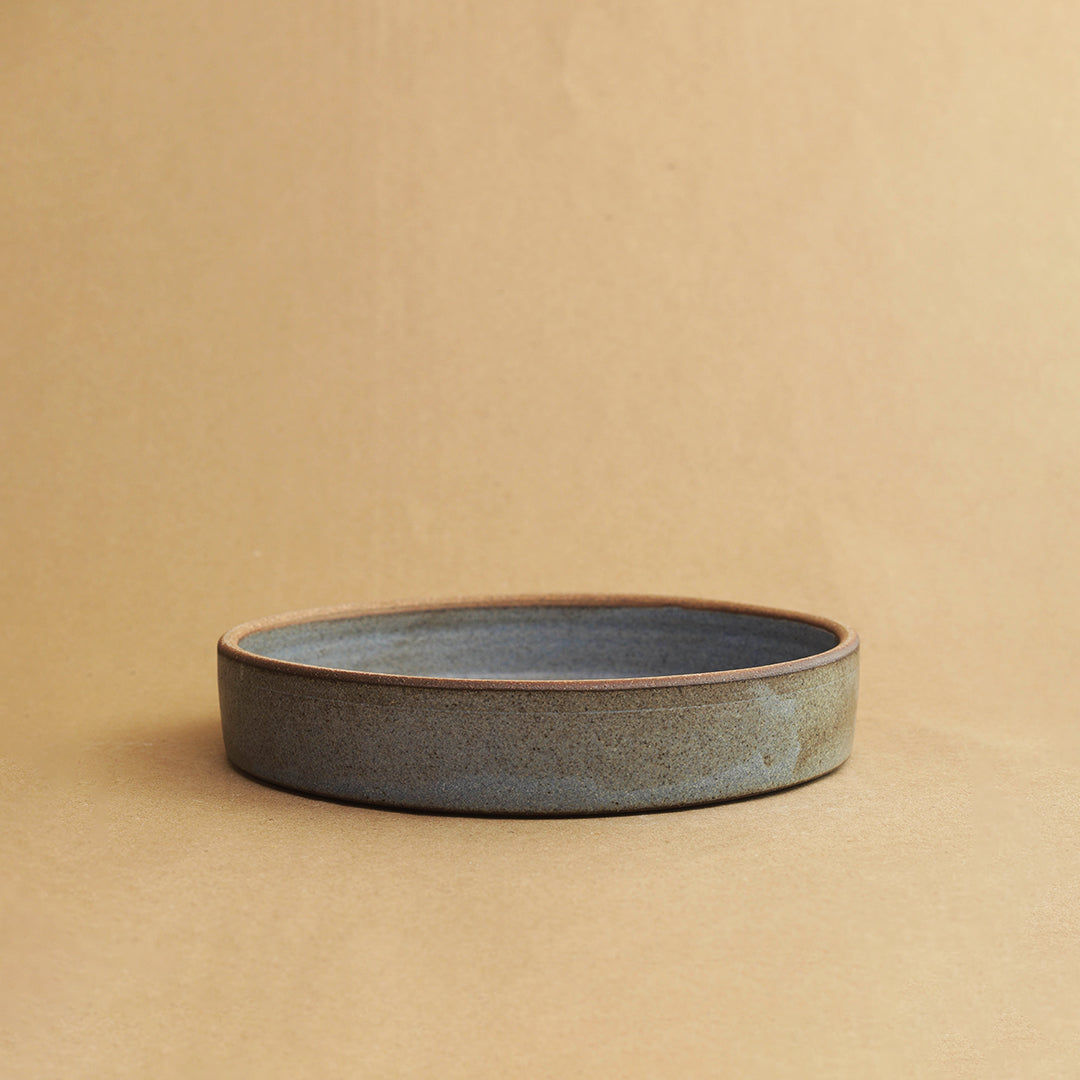 Cadre Pasta Plate - Matte Blue