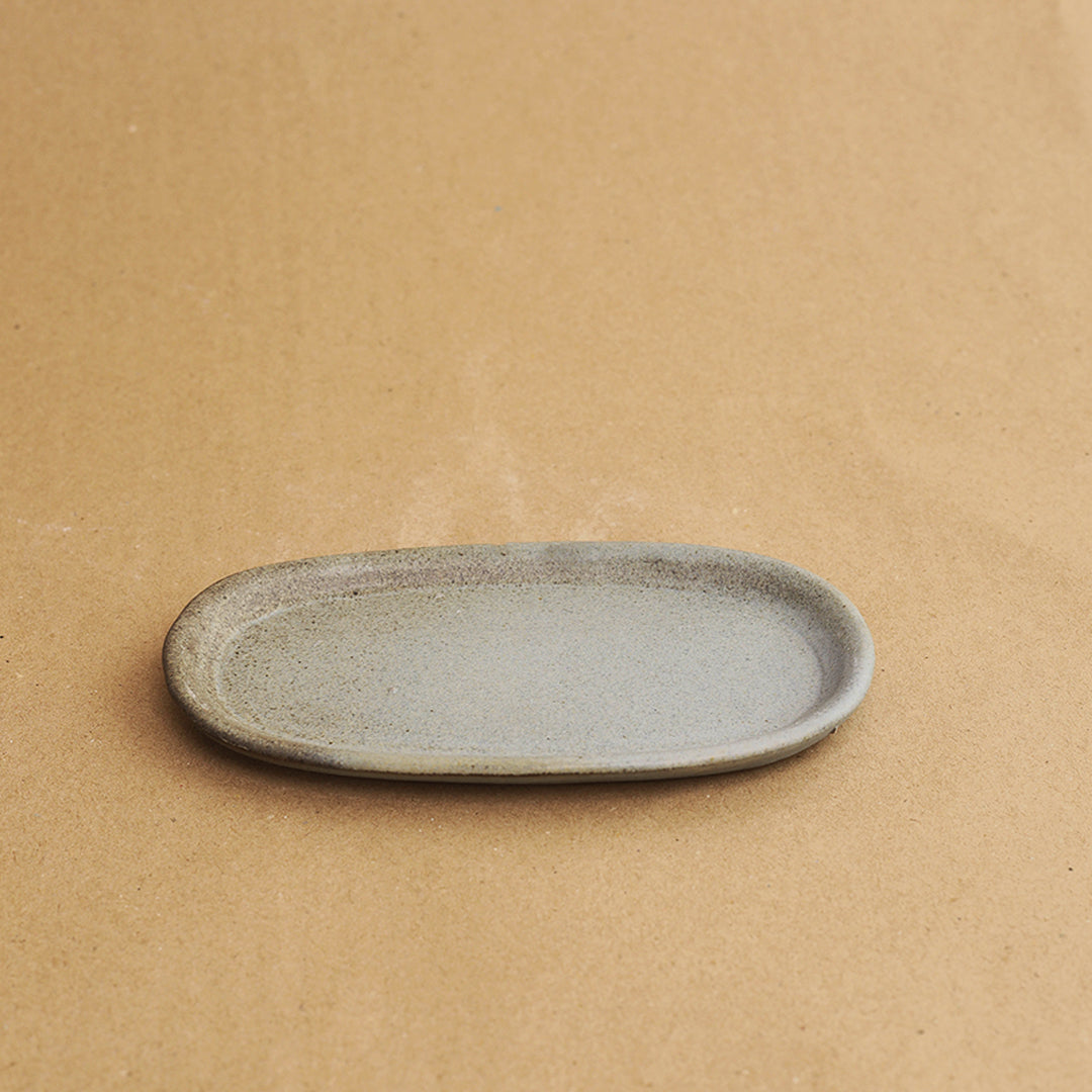 Ovale Plate - Matte Blue