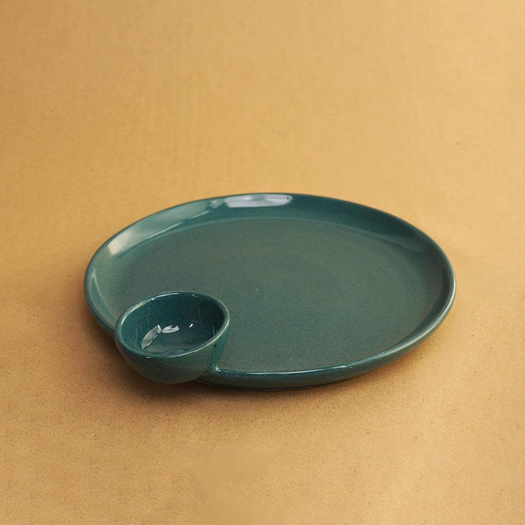 Hor Dourves Chip & Dip Platter - Forest Green
