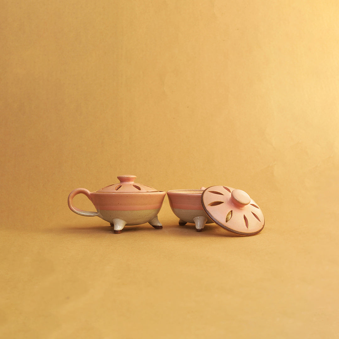 Myrrh Dhoop Dish - Pink