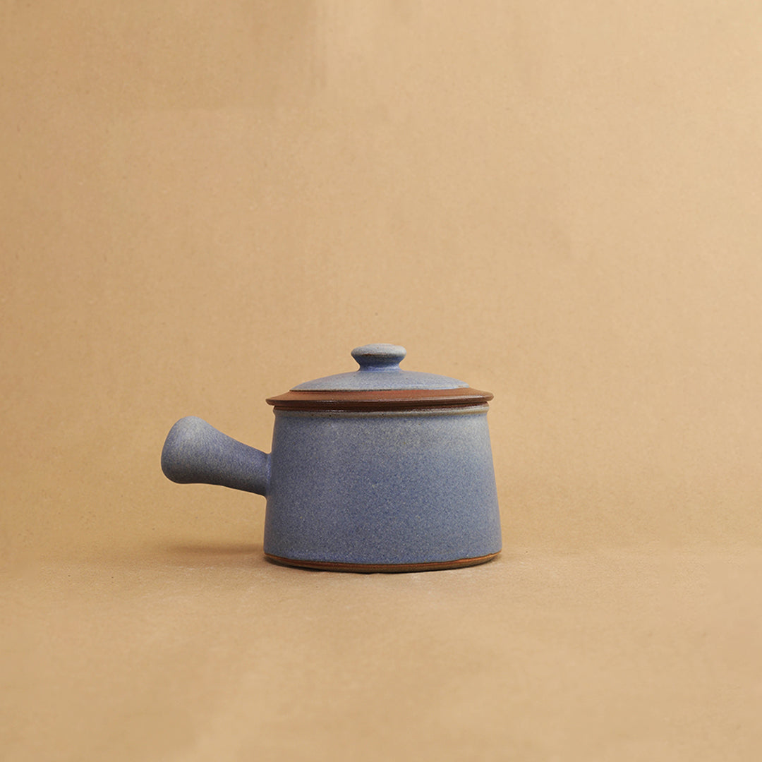 Poignee Serving Pot - Matte Blue