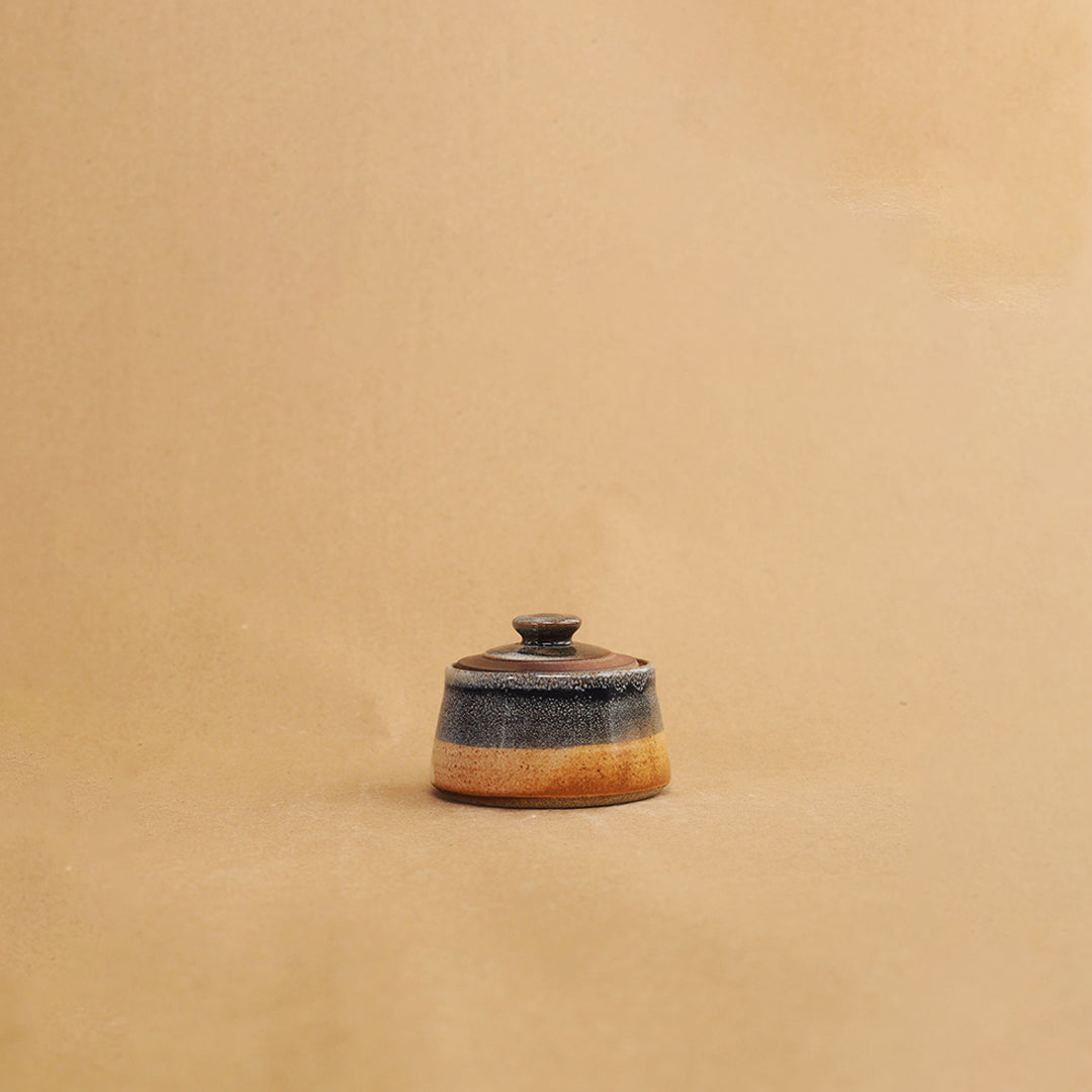 La Vara Sugar Pot - Blue, Beige