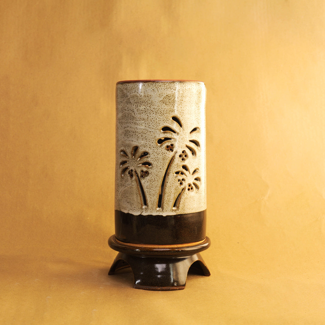 Tropical Lunar Lamp - Tenmoku, White