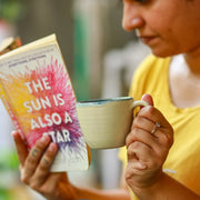 Godet Cup - Ivory, Ocean Blue