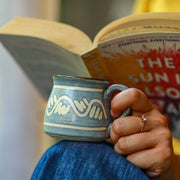 Slip Trail Cup - Waves, Satin Blue