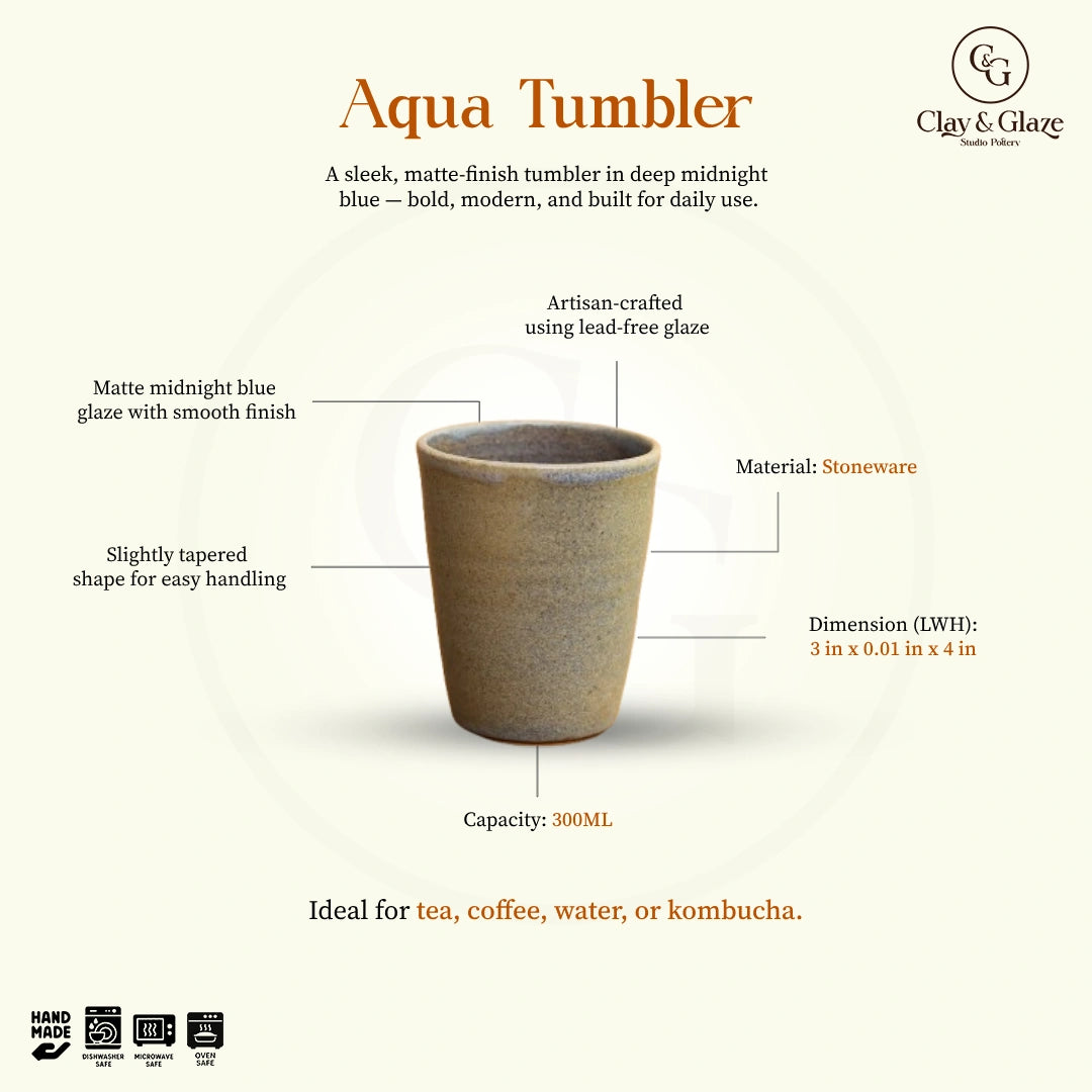 Aqua Tumbler - Matte Blue